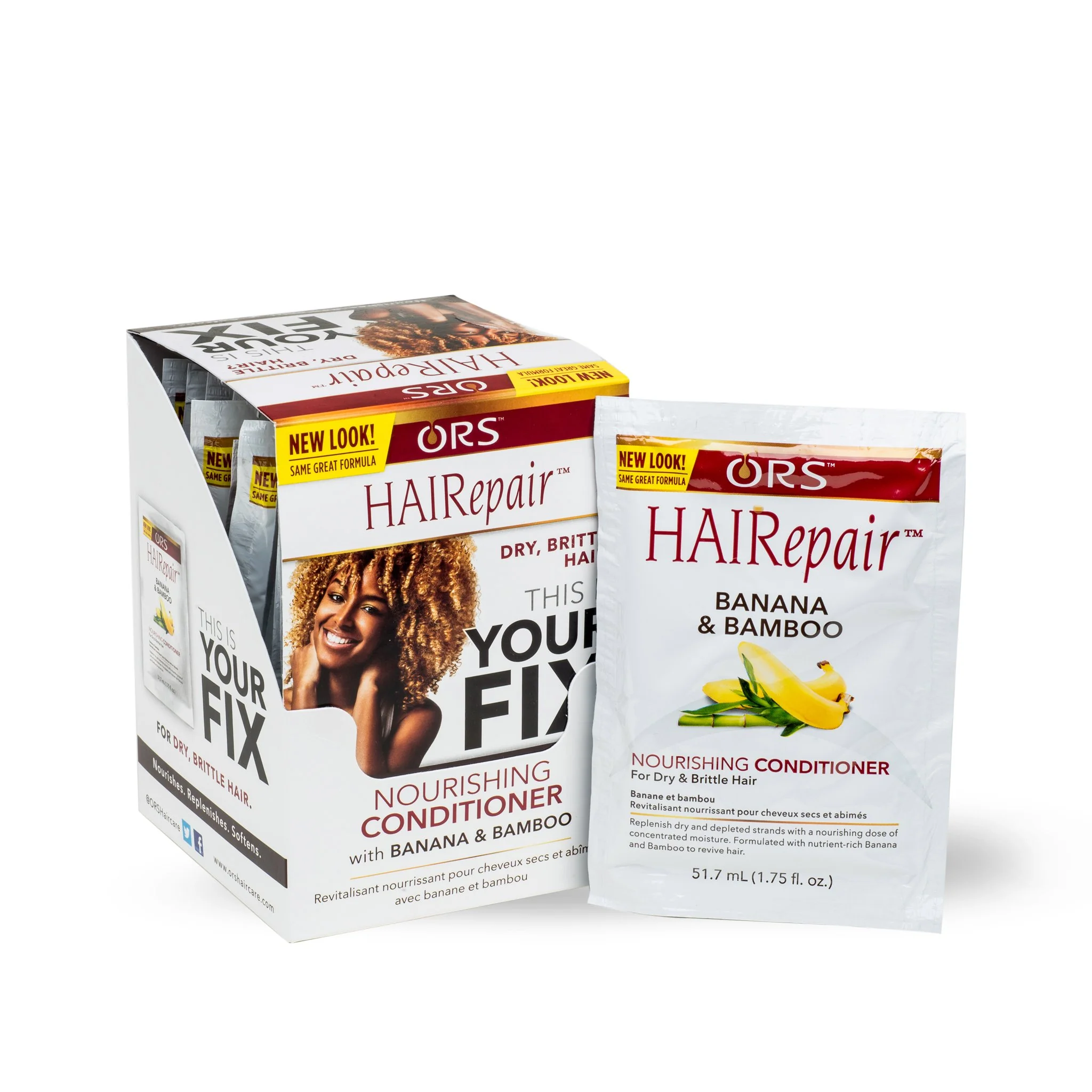 ORS HAIRepair Banana & Bamboo Nourishing Conditioner  (1.75 oz) 12-Pack - Image 5