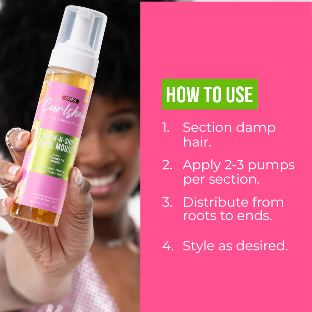 ORS Curlshow Wash-n-Show Curl Mousse (7.0 oz) - Image 12