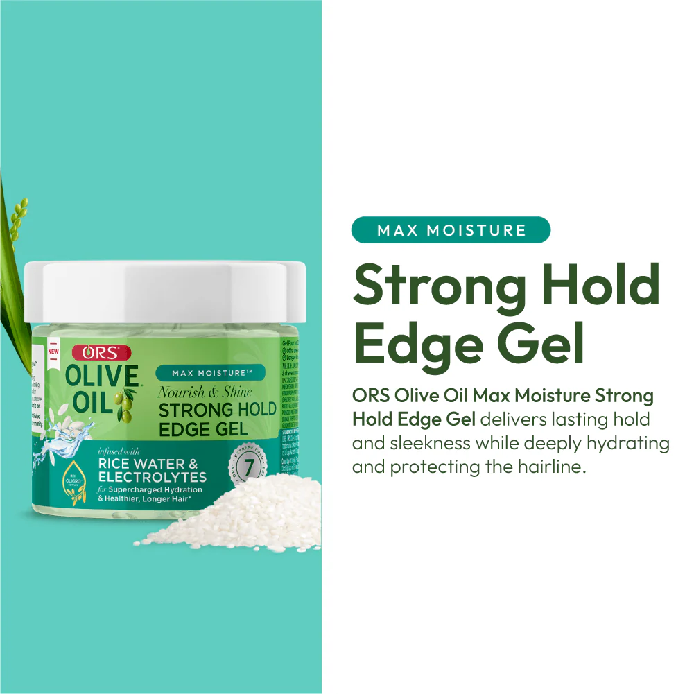Olive Oil Max Moisture Strong Hold Edge Gel (4.0 oz) - Image 3