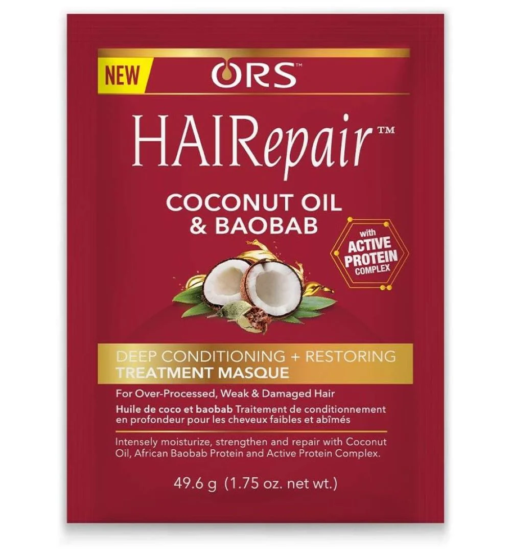 ORS HAIRepair Coconut Oil & Baobab Deep Conditioning + Restoring Treatment Masque (1.75 oz) 12-Pack - Image 5
