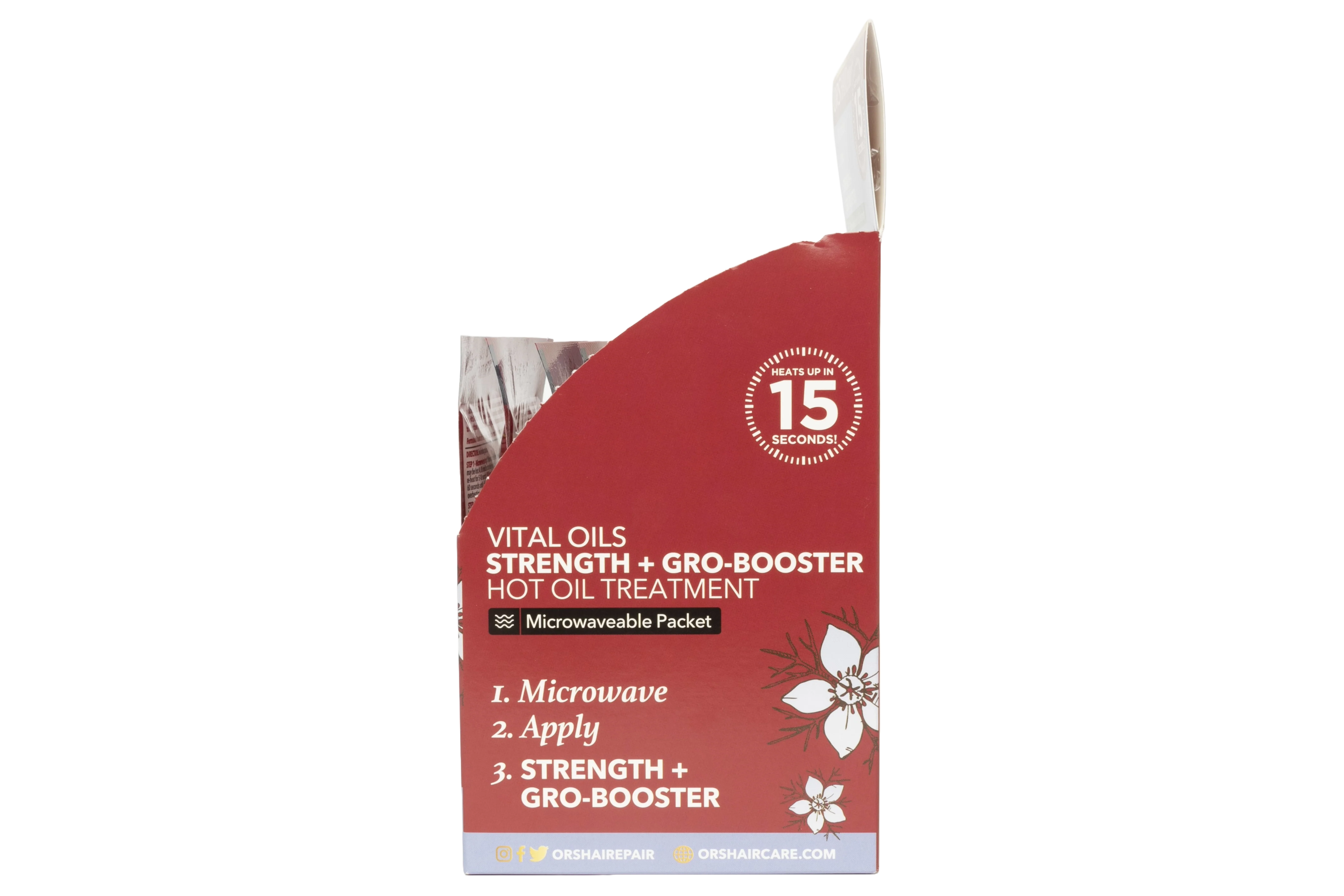 ORS Hairepair Vital Oils Strength + Gro-Booster Hot Oil Treatment (1.5 oz) 12-Pack - Image 3