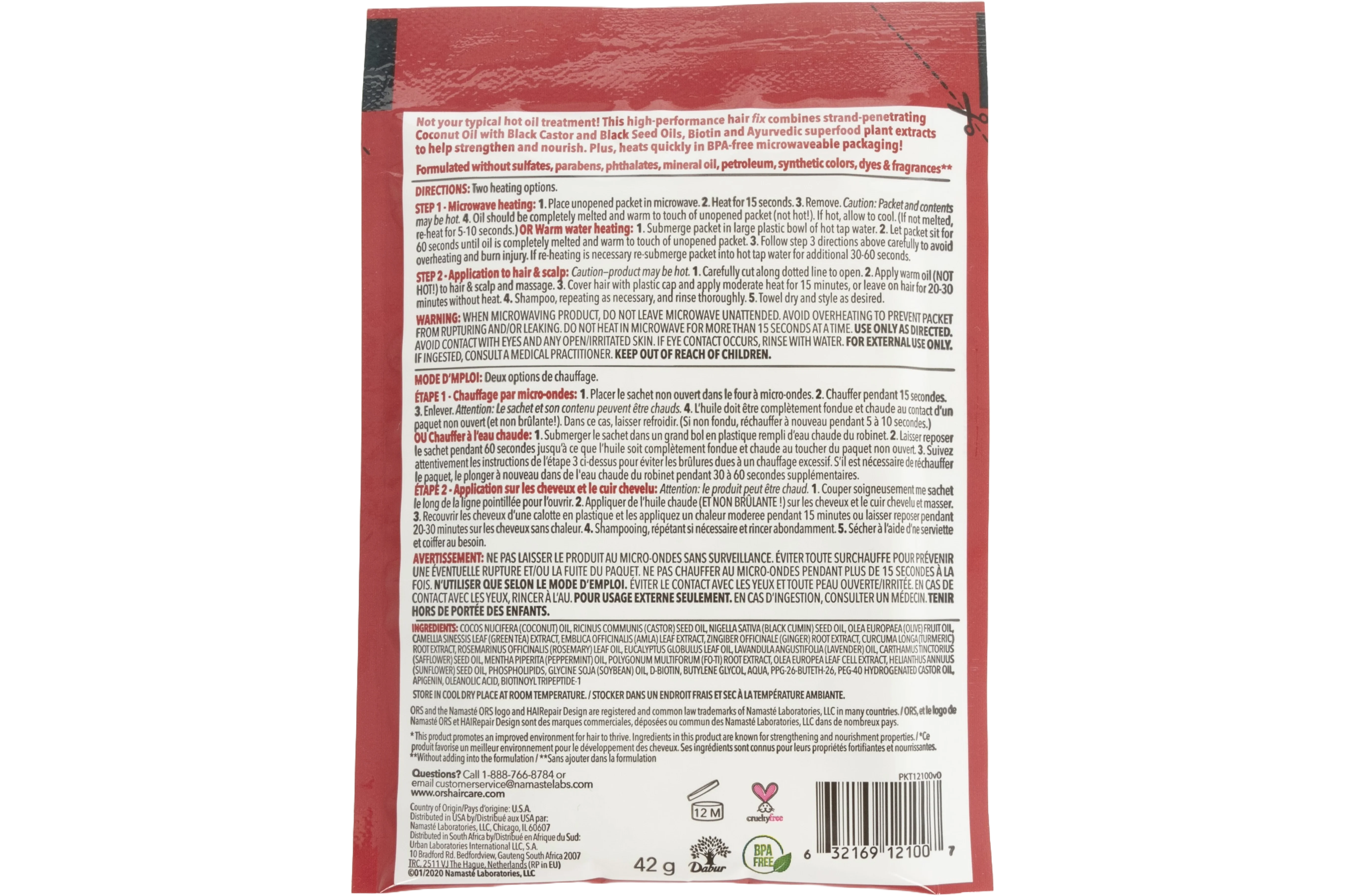 ORS Hairepair Vital Oils Strength + Gro-Booster Hot Oil Treatment (1.5 oz) 12-Pack - Image 6