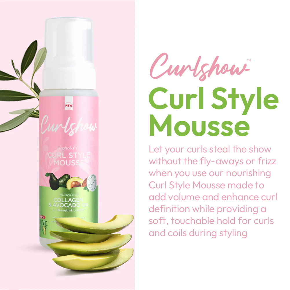 ORS Olive Oil Curlshow Curl Creator, Style Milk & Mousse 3-Piece Set - Image 8