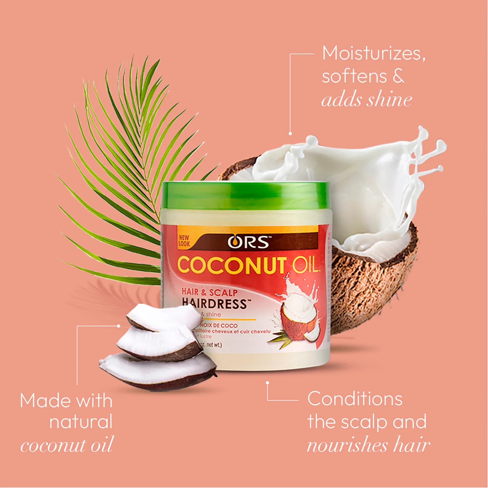 ORS Olive Oil Fortifying Creme & Hair and Scalp Hair Dress 2-Piece Set - Image 4