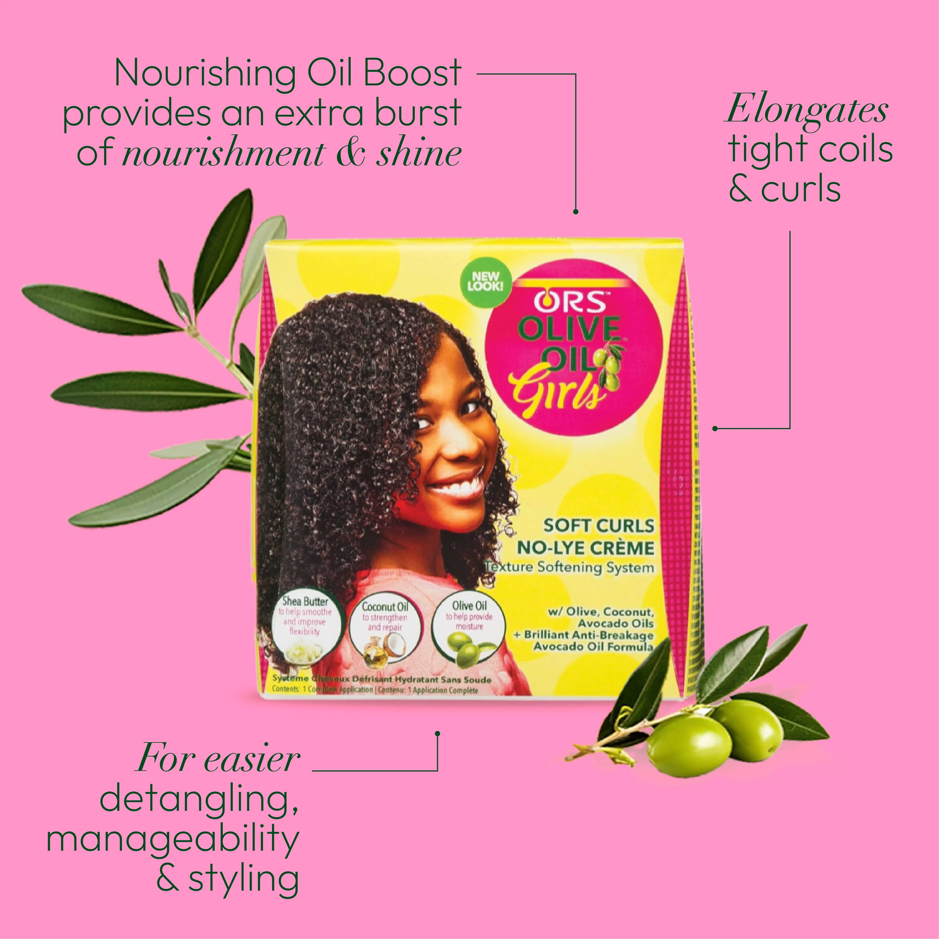 ORS Olive Oil Girls Soft Curls No-Lye Creme - Image 4