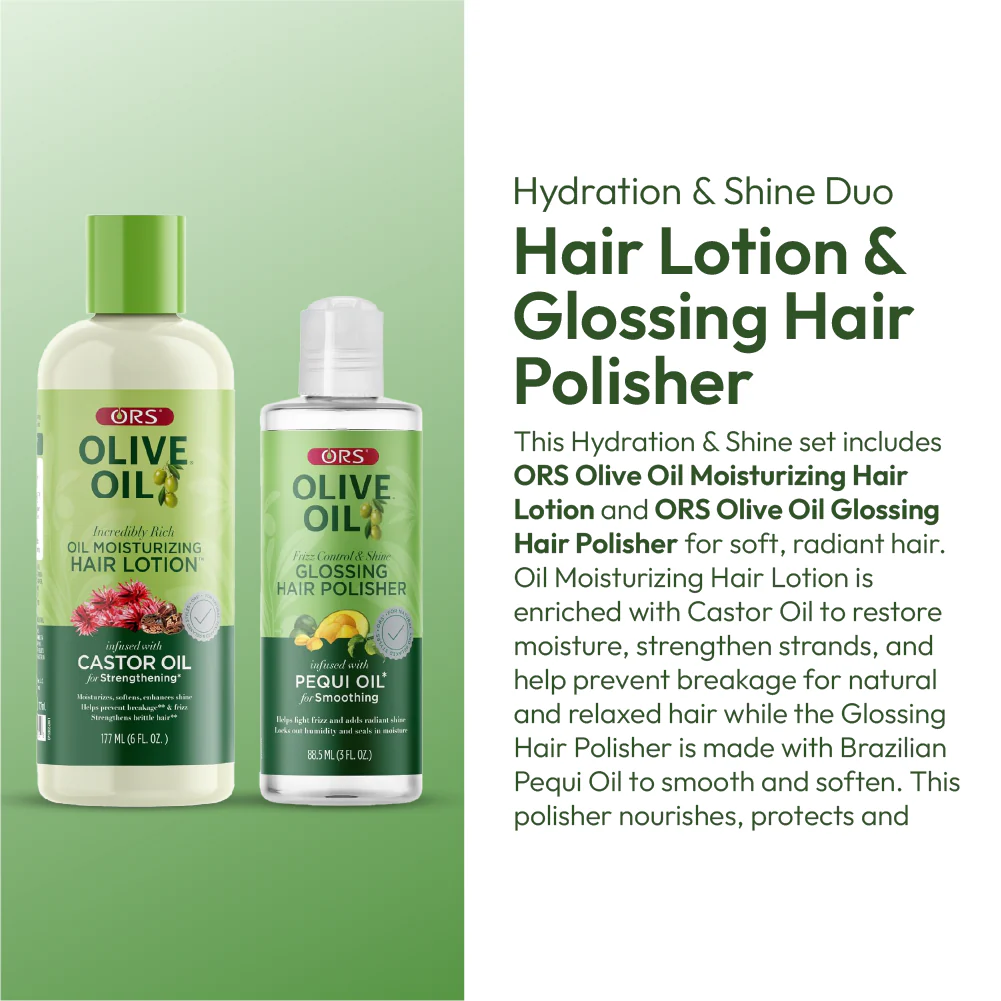 ORS Olive Oil Hair Lotion & Polisher for Strengthening & Smoothing 2-Piece Set - Image 3