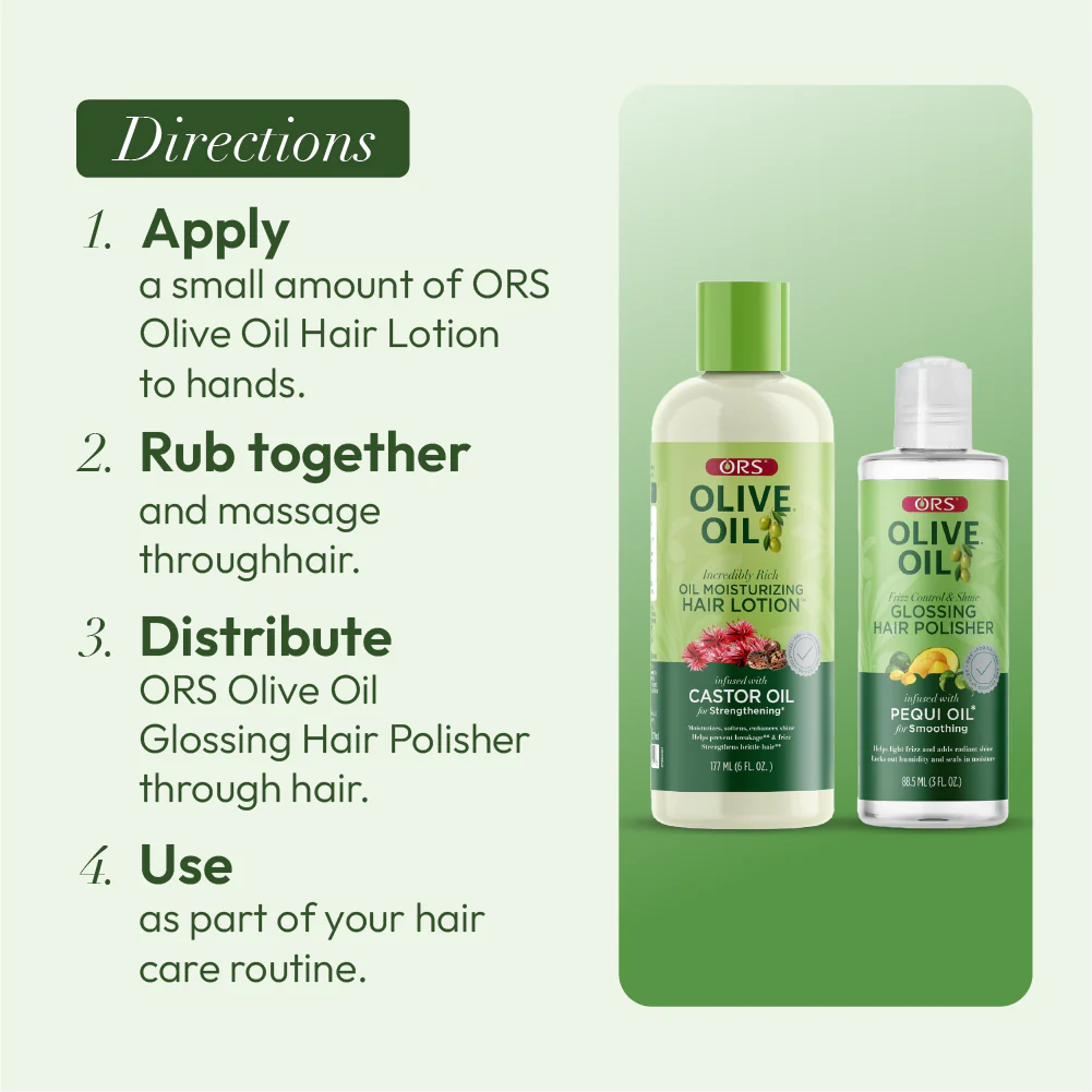 ORS Olive Oil Hair Lotion & Polisher for Strengthening & Smoothing 2-Piece Set - Image 8