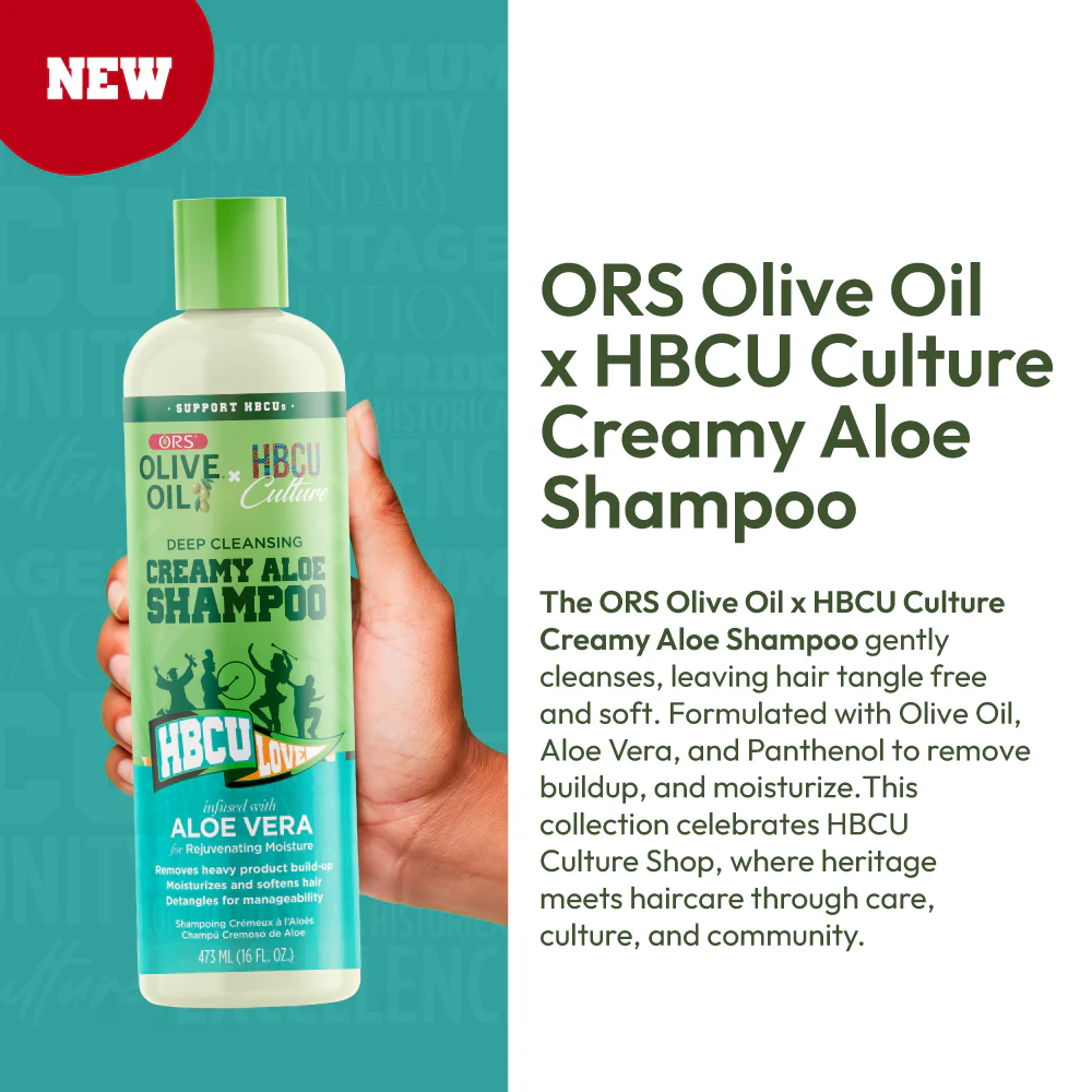 ORS Olive Oil HBCU Deep Cleansing Creamy Aloe Shampoo for Rejuvenating Moisture (16.0 oz) - Image 5