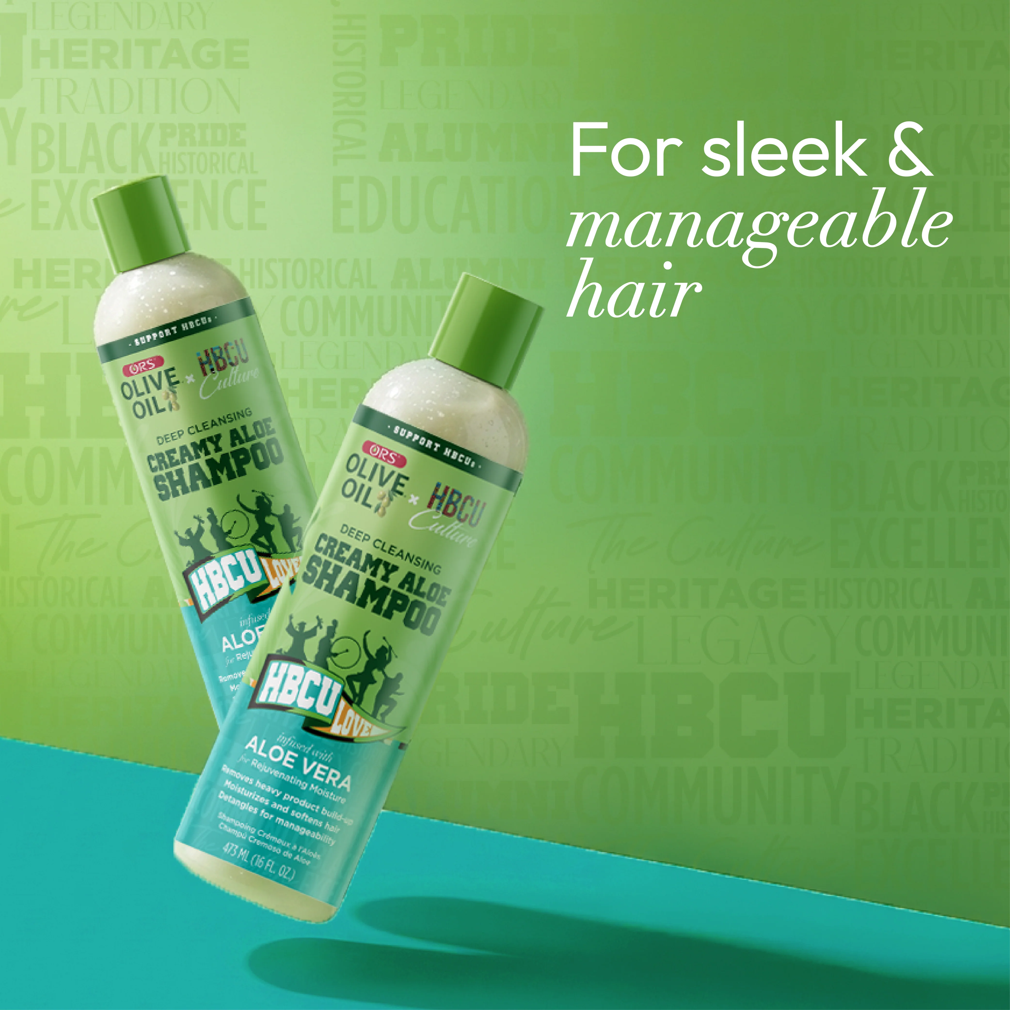 ORS Olive Oil HBCU Deep Cleansing Creamy Aloe Shampoo for Rejuvenating Moisture (16.0 oz) - Image 7