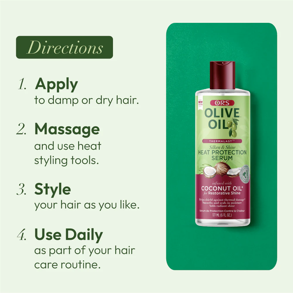 ORS Olive Oil Thermalast Heat Protection Serum (6.0 oz) - Image 9