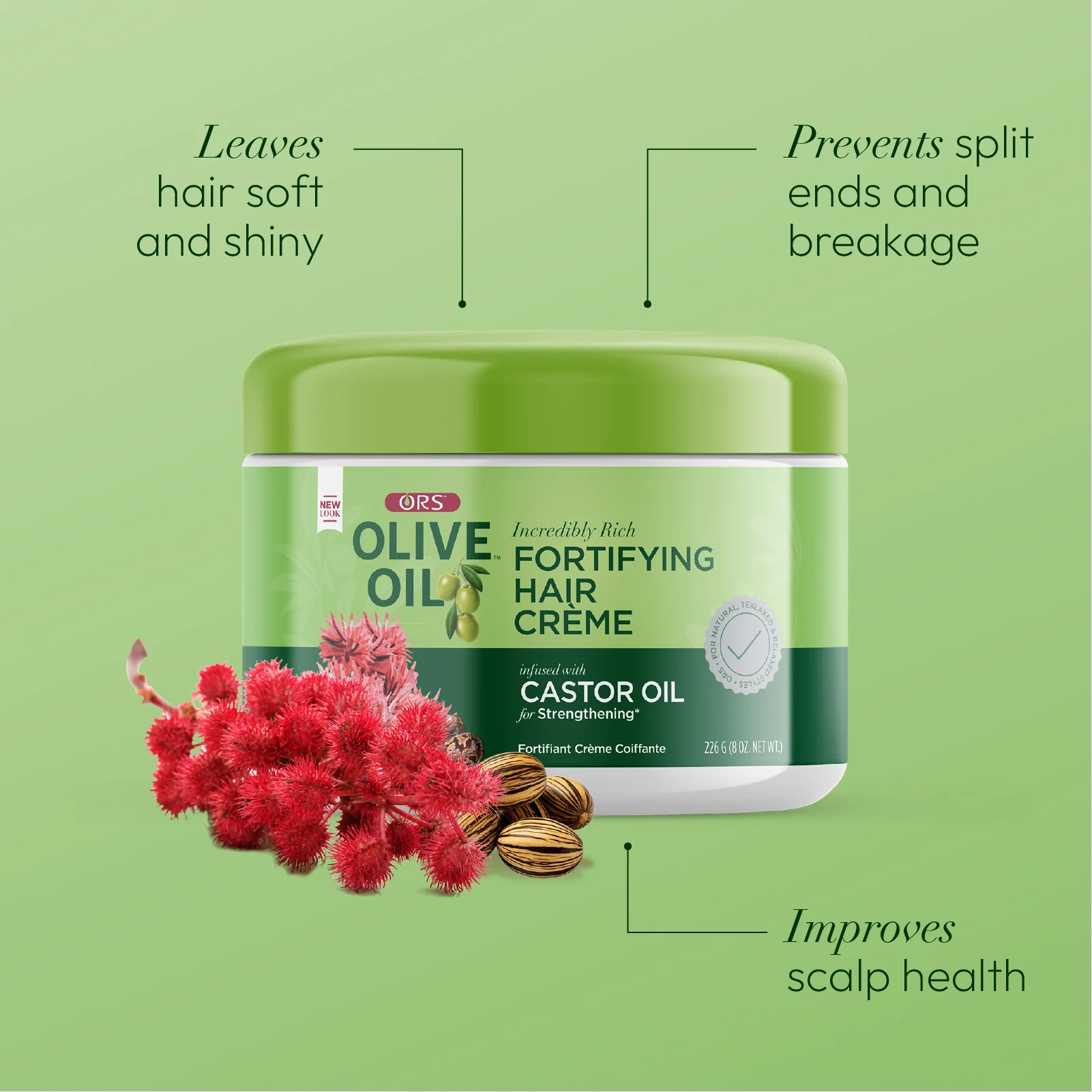 ORS Olive Oil Fortifying Creme Hair Dress for Strengthening (8.0 oz) - Image 3