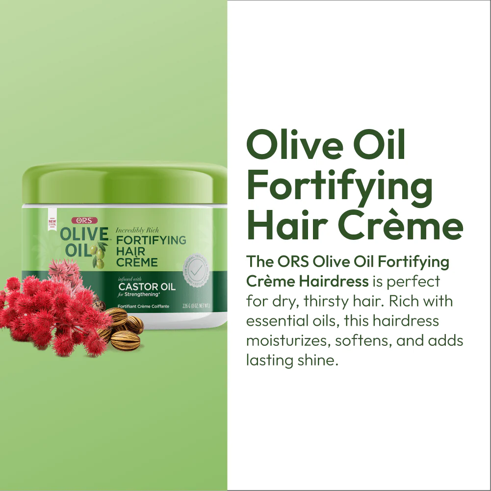 ORS Olive Oil Fortifying Creme Hair Dress for Strengthening (8.0 oz) - Image 4