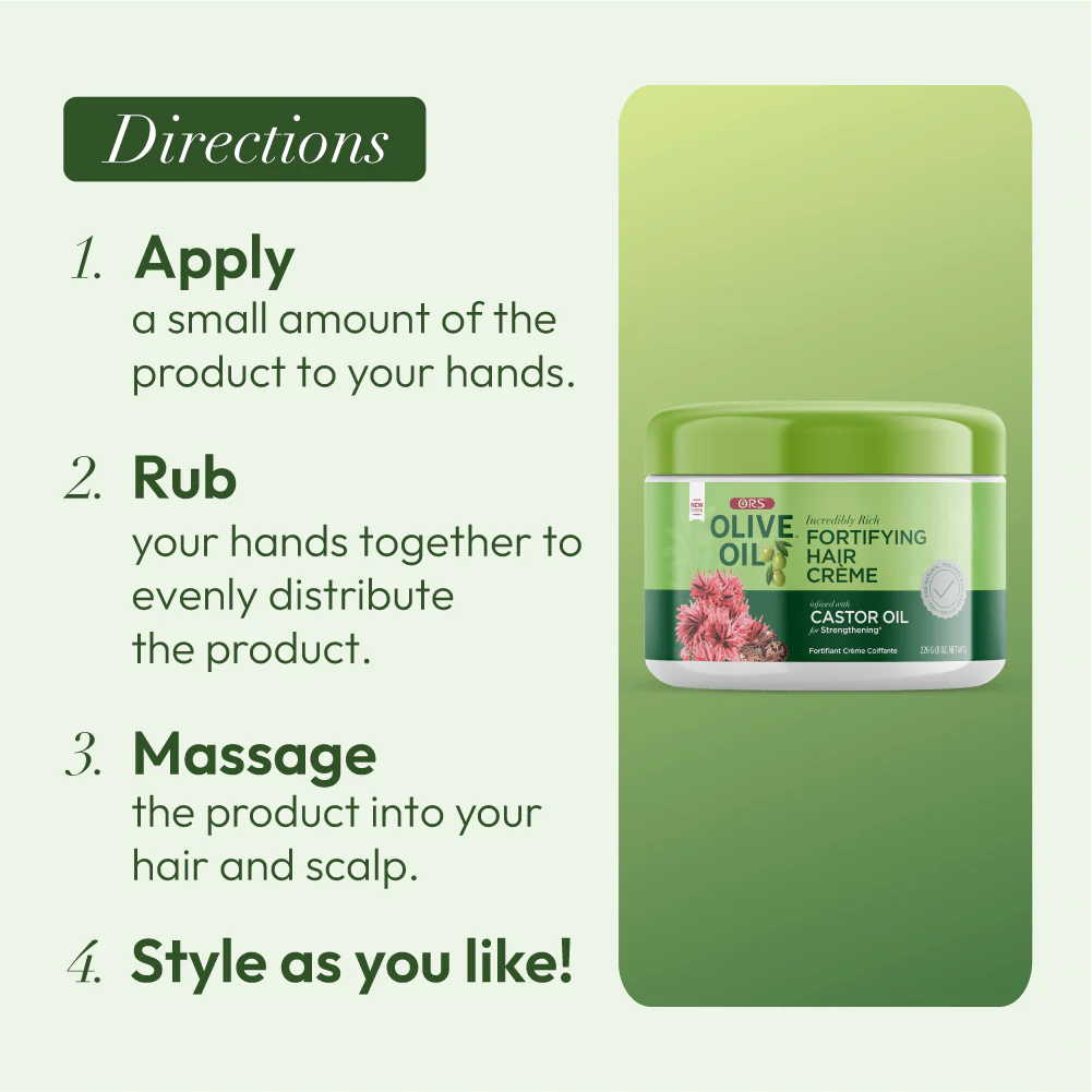 ORS Olive Oil Fortifying Creme Hair Dress for Strengthening (8.0 oz) - Image 8