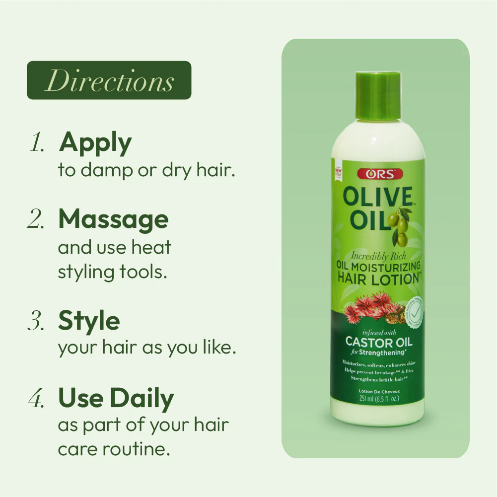ORS Olive Oil Moisturizing Hair Lotion for Strengthening (8.5 oz) - Image 8