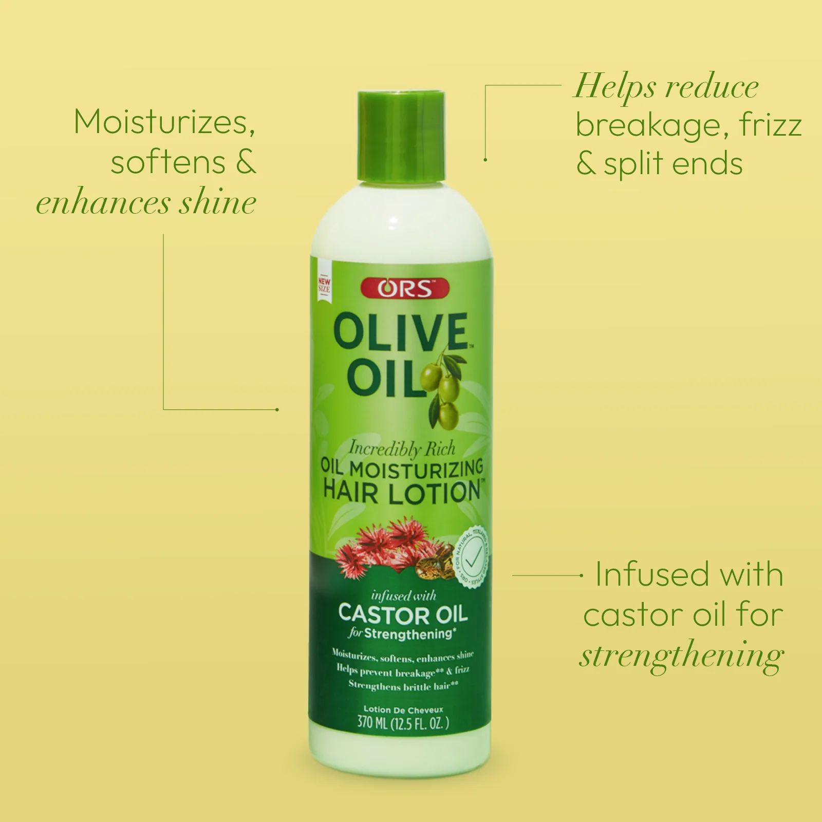 ORS Olive Oil Moisturizing Hair Lotion for Strengthening (12.5 oz) - Image 3