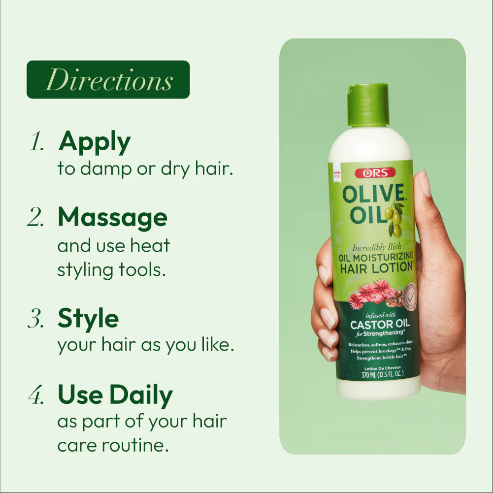 ORS Olive Oil Moisturizing Hair Lotion for Strengthening (12.5 oz) - Image 8