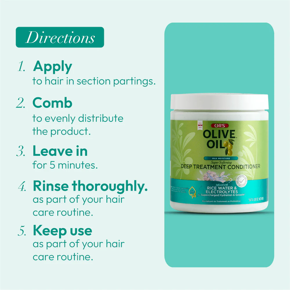 ORS Olive Oil Max Moisture Deep Treatment Conditioner (20.0 oz) - Image 9