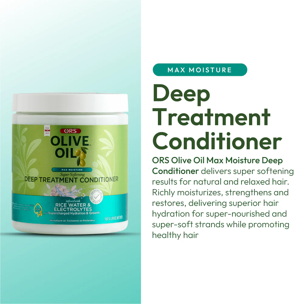 ORS Olive Oil Max Moisture Leave-In Conditioner & Deep Treatment 2-Piece Set - Image 4