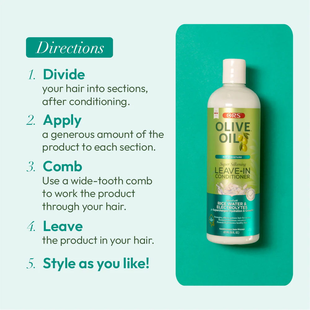 ORS Olive Oil Max Moisture Leave-In Conditioner (16.0 oz) - Image 8
