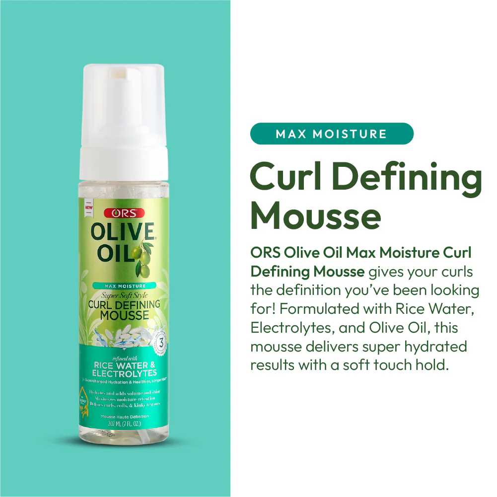 ORS Olive Oil Max Moisture Curl Defining Mousse (7.0 oz) - Image 4