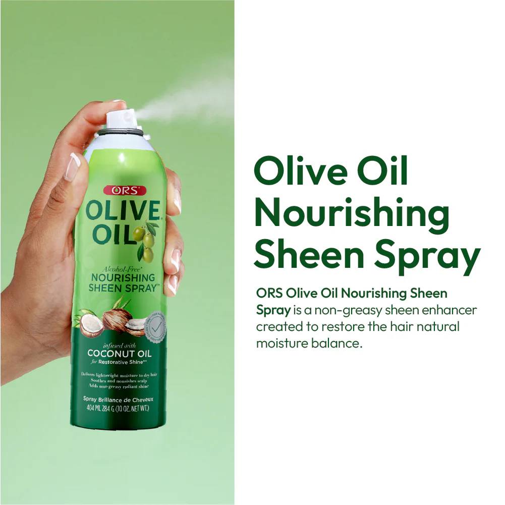 ORS Olive Oil Nourishing Sheen Spray for Restorative Shine (10 oz) - Image 4