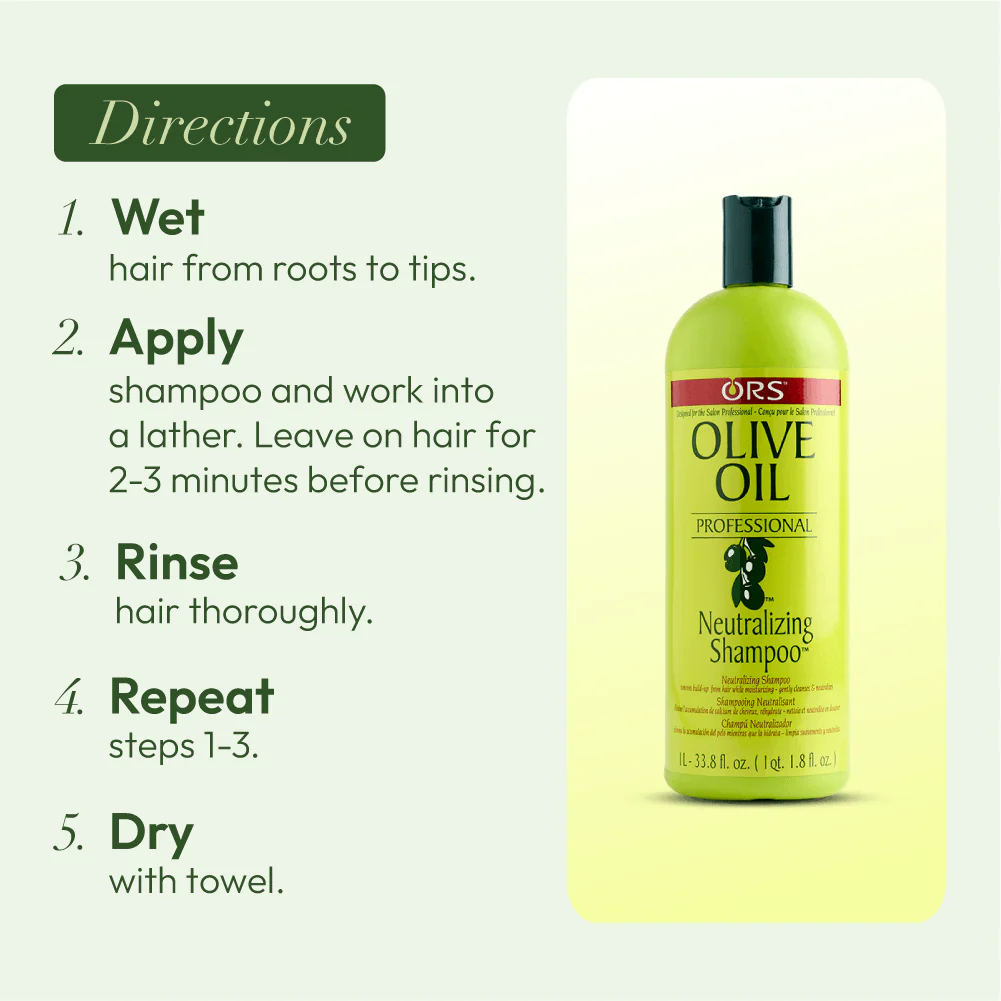 ORS Olive Oil Professional Neutralizing Shampoo (33.8 oz) - Image 8