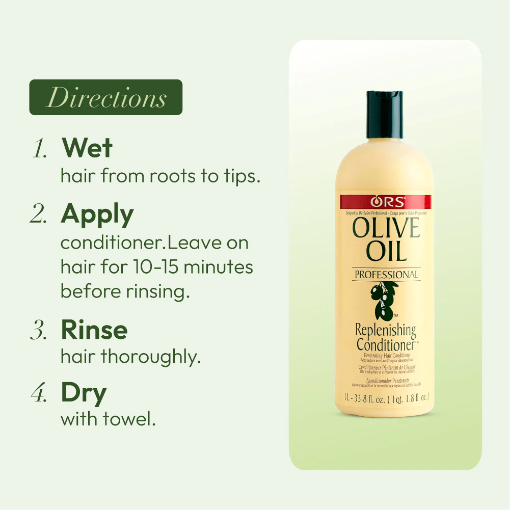ORS Olive Oil Professional Replenishing Conditioner (33.8 oz) - Image 9