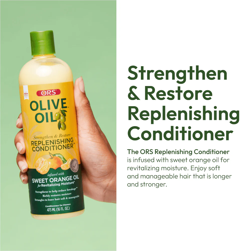 ORS Olive Oil Strengthen and Restore Replenishing Conditioner for Revitalizing Moisture (16.0 oz) - Image 3