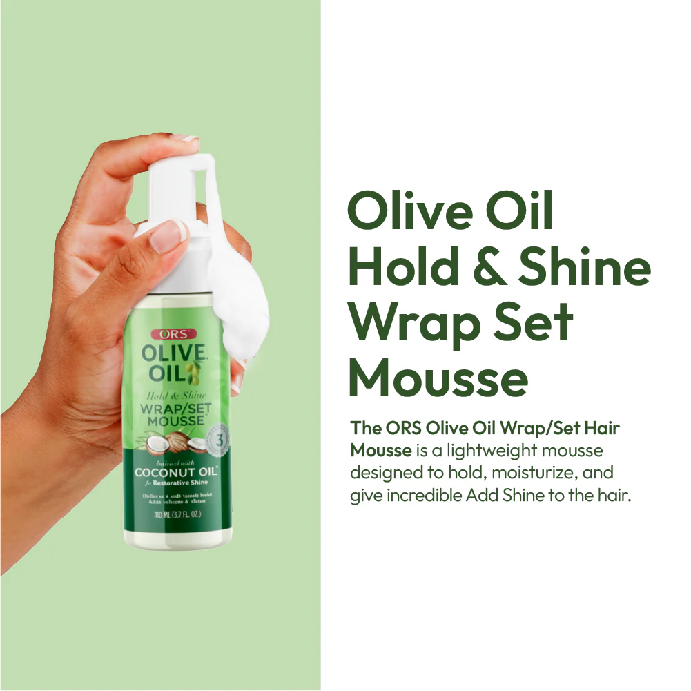 ORS Olive Oil Wrap Set Mousse for Restorative Shine (3.7 oz) 2-Pack - Image 5