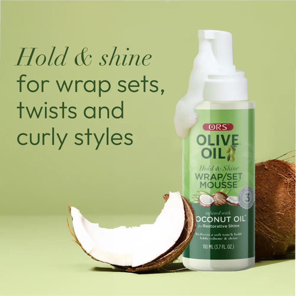 ORS Olive Oil Wrap Set Mousse for Restorative Shine (3.7 oz) 2-Pack - Image 7