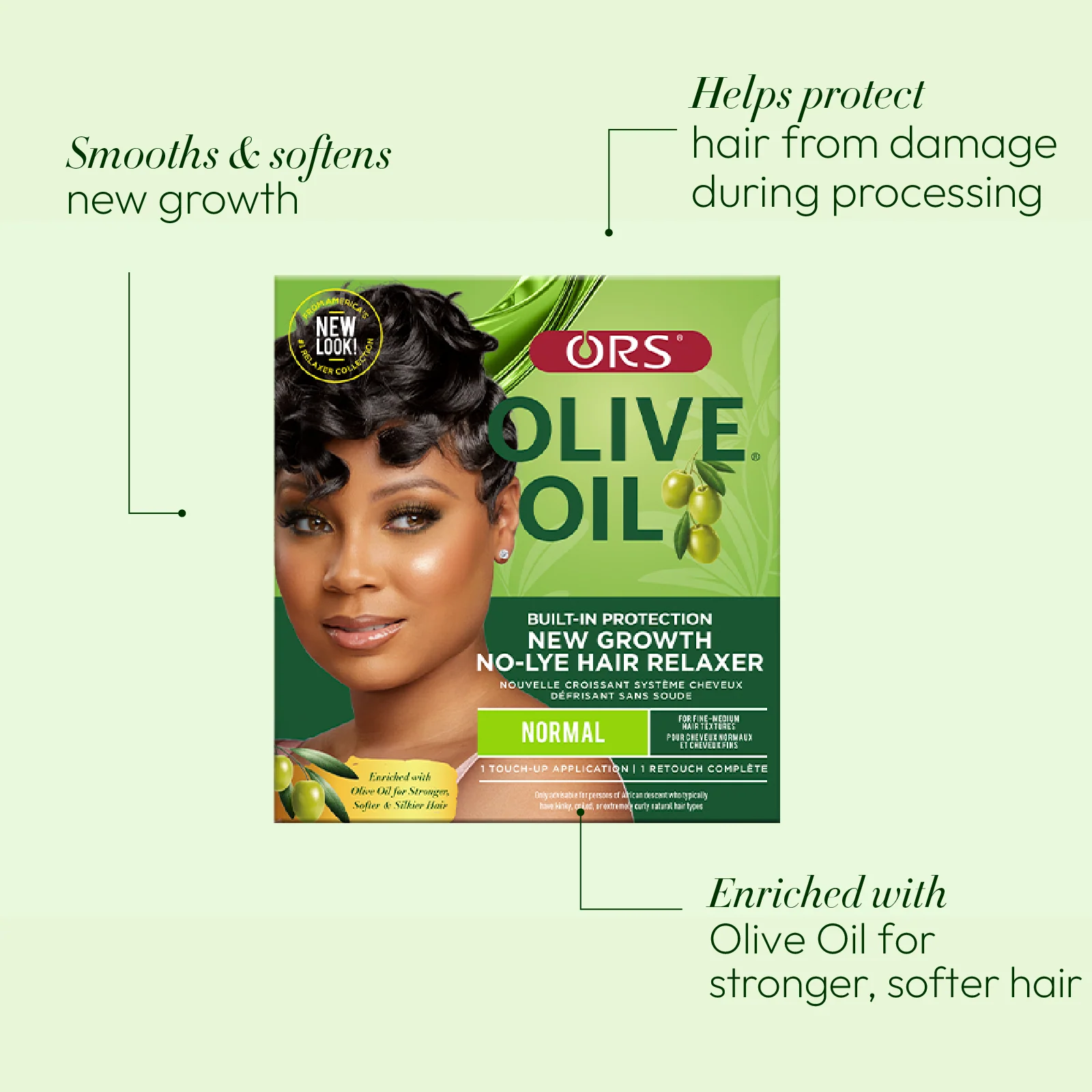 ORS Olive Oil New Growth No-Lye Hair Relaxer - Normal - Image 6